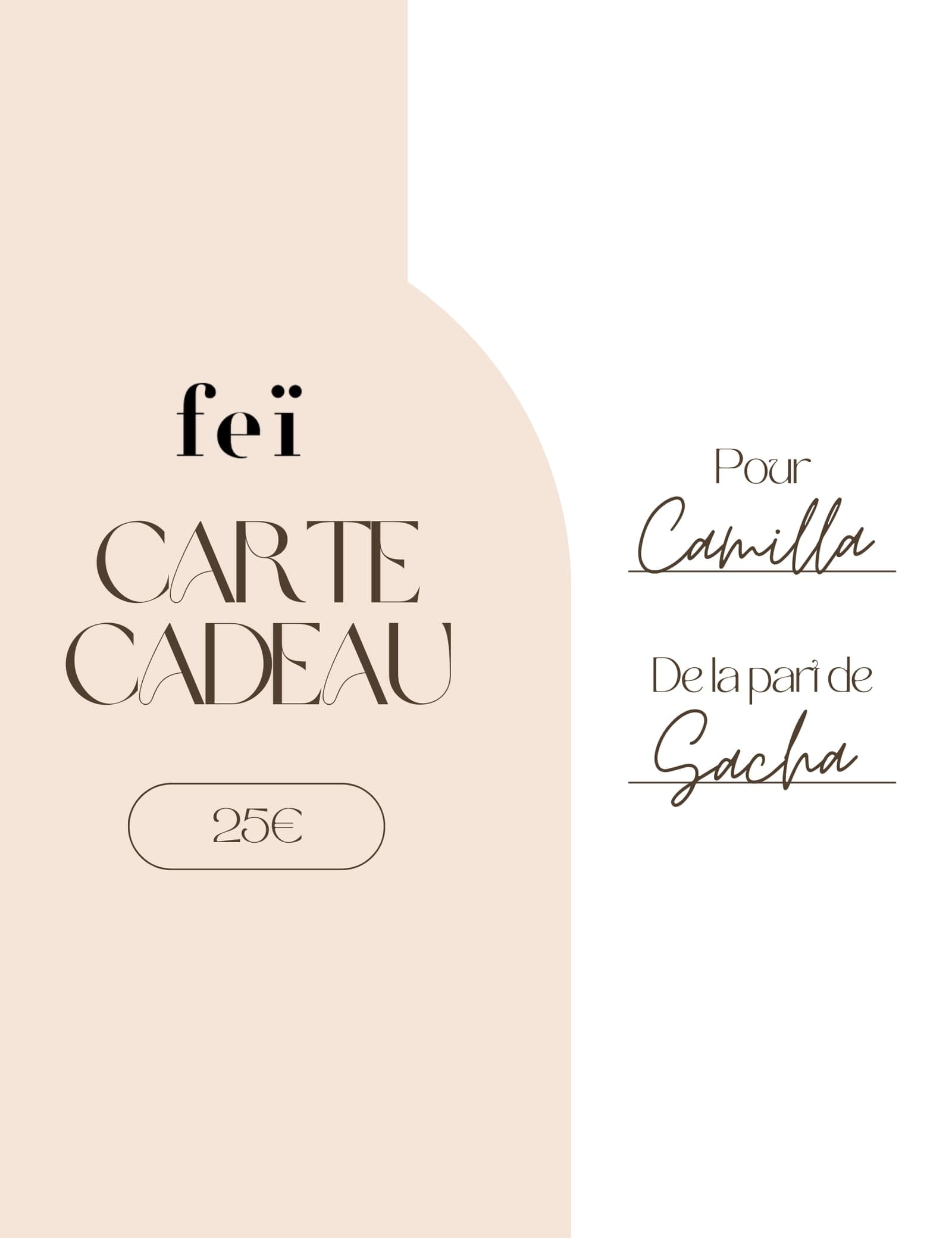 La carte cadeau Feï